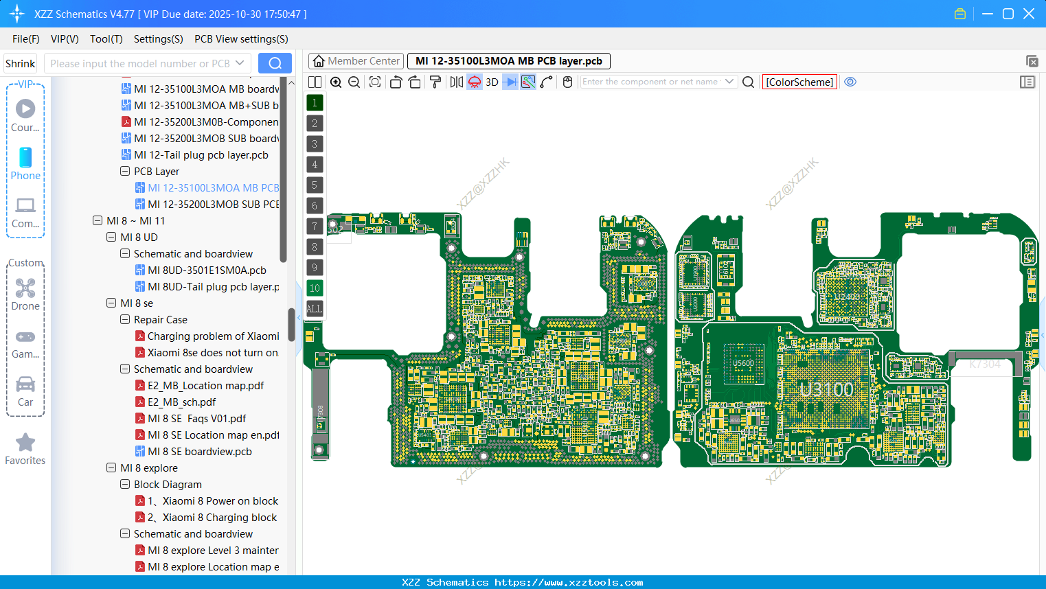 Xiaomi MI 12-35100L3MOA MB PCB Layer